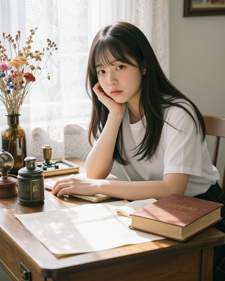 오후의 책상