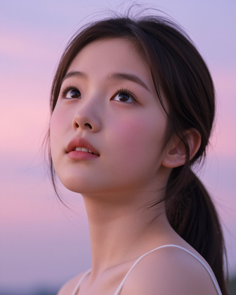 하늘을 담은 소녀
