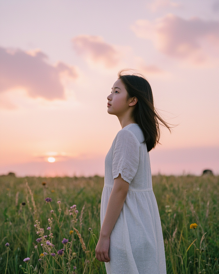 노을빛 조각